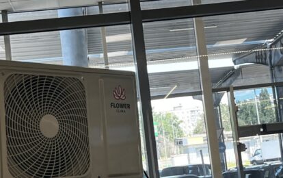 Холодильне обладнання для квітів встановлене на даху камери острівного типу