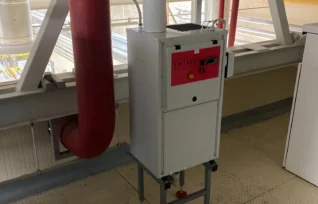 Промислова система зволоження повітря на складі в Києві — монтаж ультразвукового зволожувача